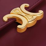 COMPACT WALLET WITH COIN TRIOMPHE IN SHINY CALFSKIN LIGHT BURGUNDY - Image 5